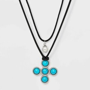 Turquoise Pendant Necklace (4/$10)